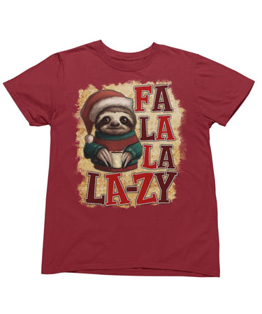 Sloth Fa La La Lazy Christmas Unisex Unisex T-Shirt For Men And Women 8Ball